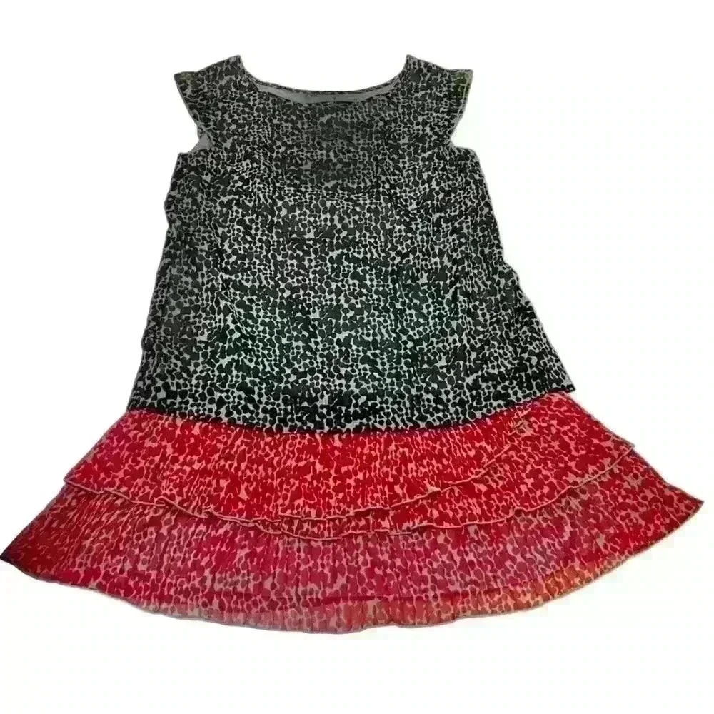 Kensie chiffon animal print dress